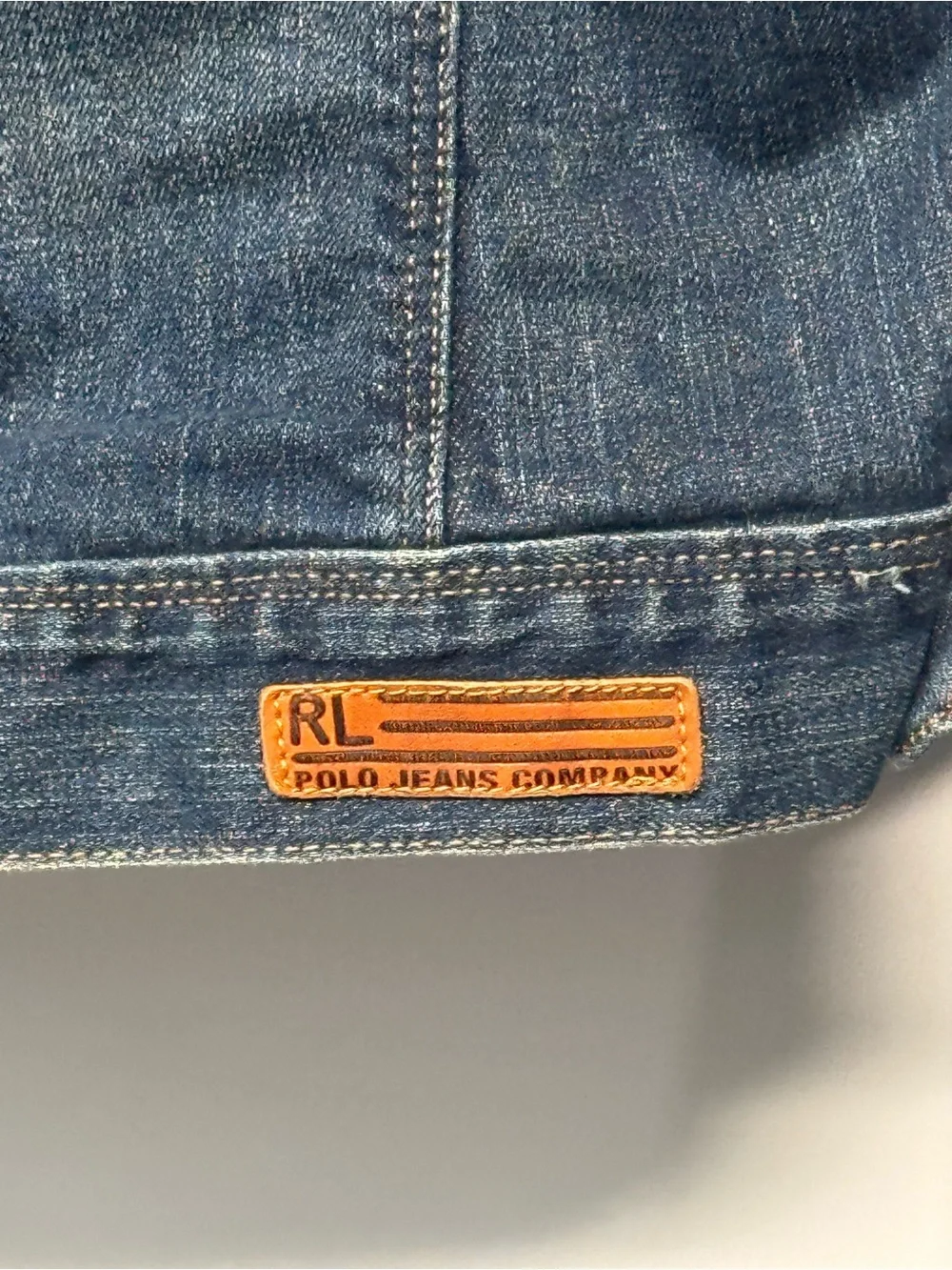 Ralph Lauren Women's Blue Denim Jean Jacket large - Picture 6 of 7